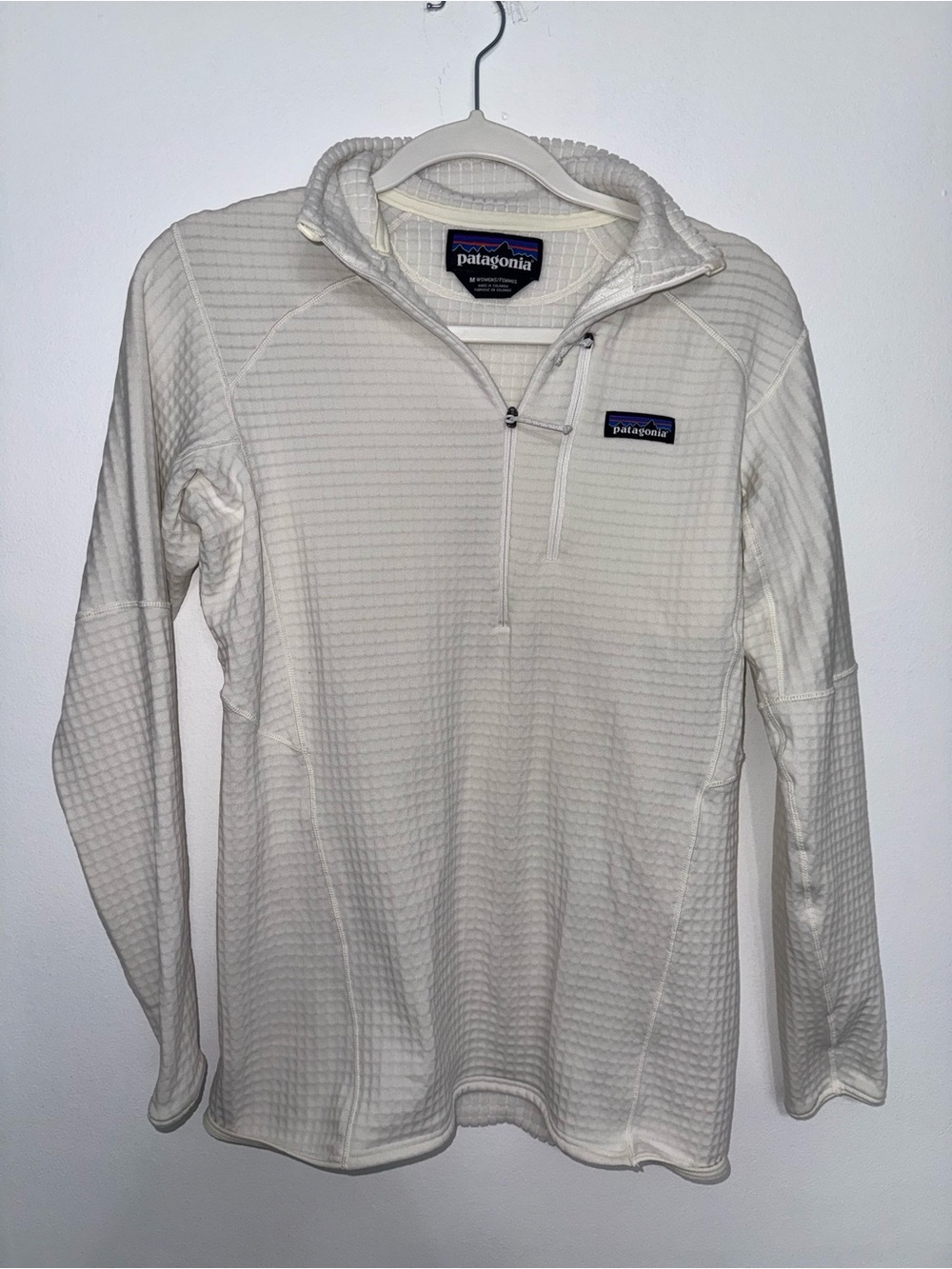 Patagonia Women’s Cream Waffle Half-Zip Performance Pullover